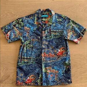 Tori Richard Christmas Patterned Shirt 10/12